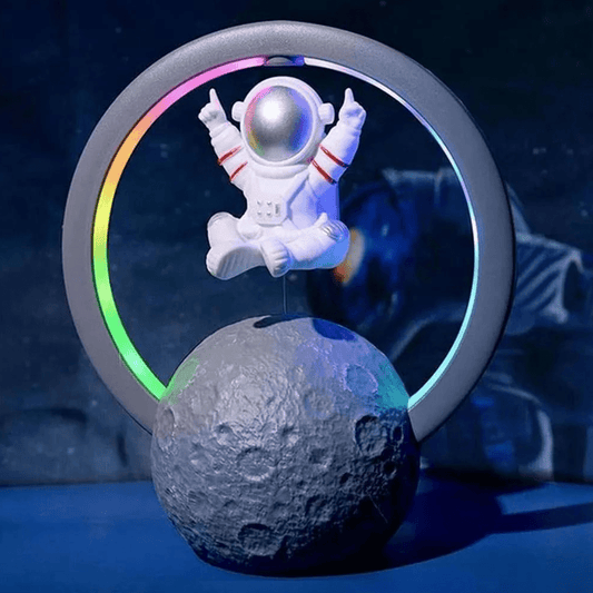 LAMPARA LED RGB CON PARLANTE DE ASTRONAUTA FLOTANTE