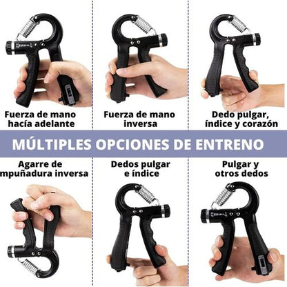 HAND GRIP 60KG CON CONTADOR Y PESO GRADUABLE