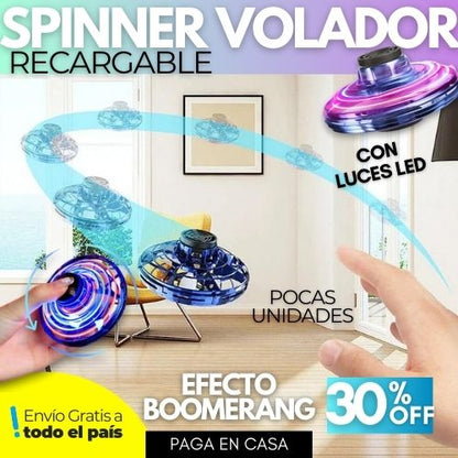 SPINER LED VOLADOR BOOMRANG FINGET®