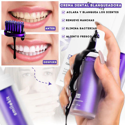 CREMA BLANQUEADORA DENTAL MORADA