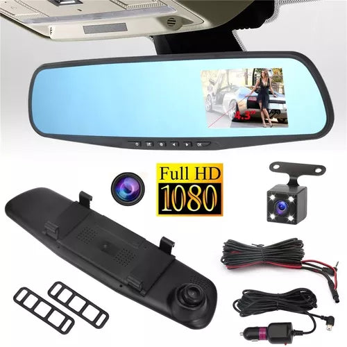 ESPEJO RETROVISOR CON CAMARA DOBLE