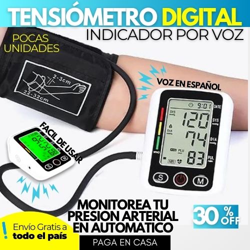 TENSIÓMETRO DIGITAL Arm Style®, INDICADOR POR VOZ