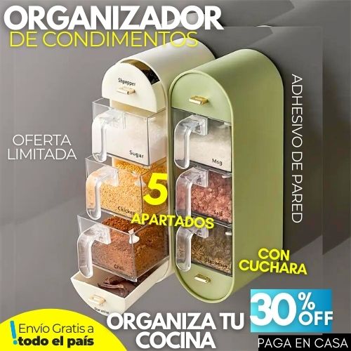 ORGANIZADOR DE ESPECIAS PARA PARED