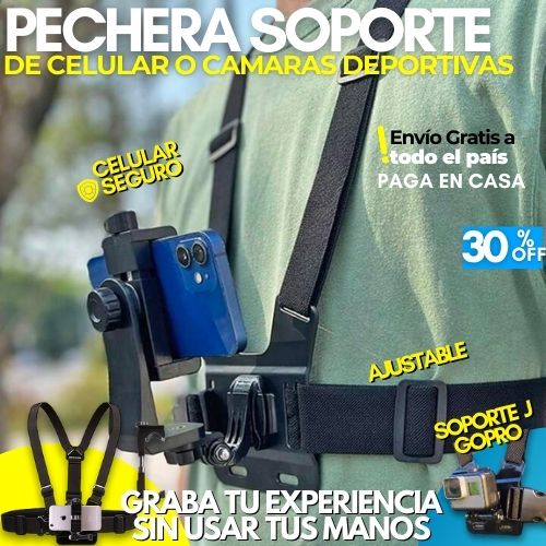 PECHERA PARA CELULAR O GOPRO