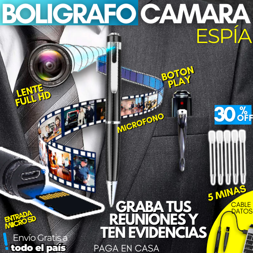 BOLIGRAFO ESPIA CON CAMARA OCULTA