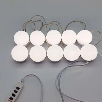 10 FOCOS LED ADHESIVOS  DE ESPEJO